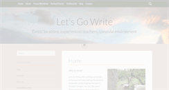 Desktop Screenshot of letsgowrite.com